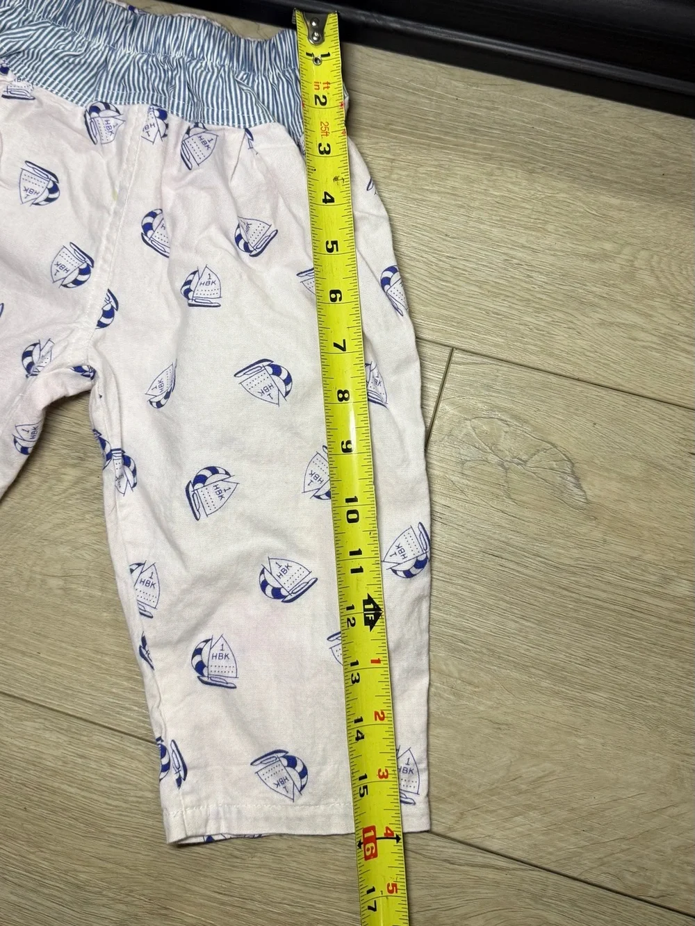Vintage 1980s Bebe Boom Sailor Boats All Over Print Striped Pants